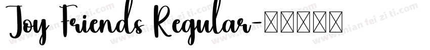 Joy Friends Regular字体转换